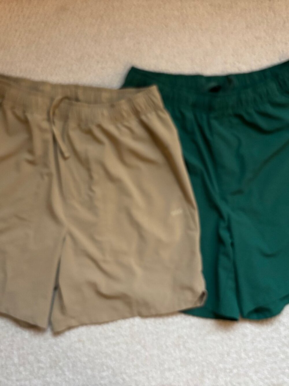 Bundle Deal - DSG Men's 6" Agility Shorts in Field Green and Warm Stone - both S